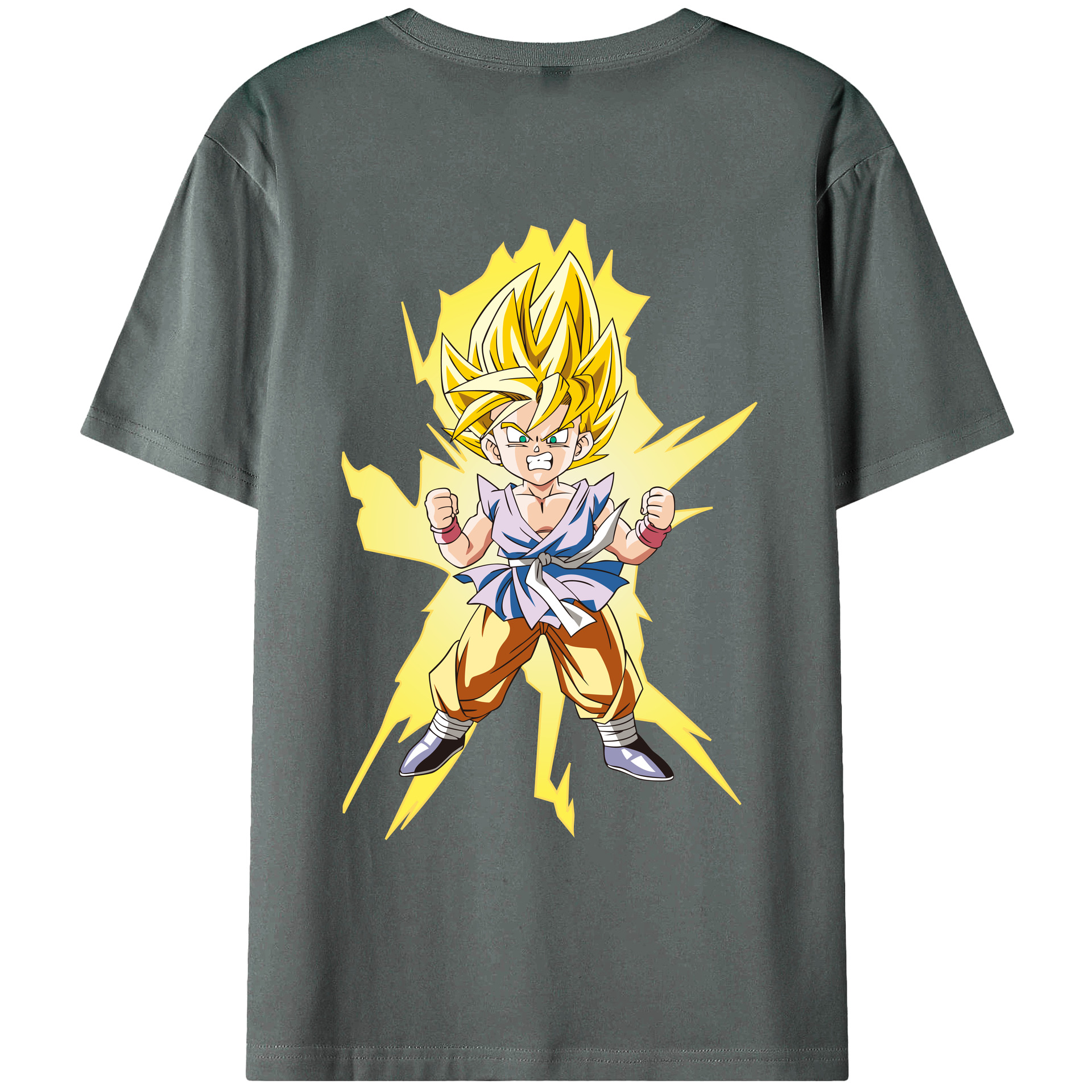 （画像用） ドラゴンボール ベジット DRAGON BALL Vegetto 綿100％ メンズ半袖Tシャツ（バックプリント） 通気性